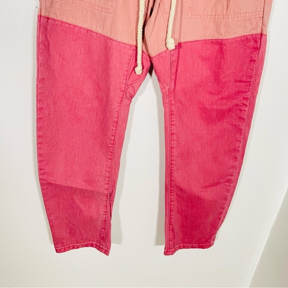 One Teaspoon Envious Shabbies Boyfriend Drawstring Jeans Pink Patchwork Preppy - Picture 3 of 10